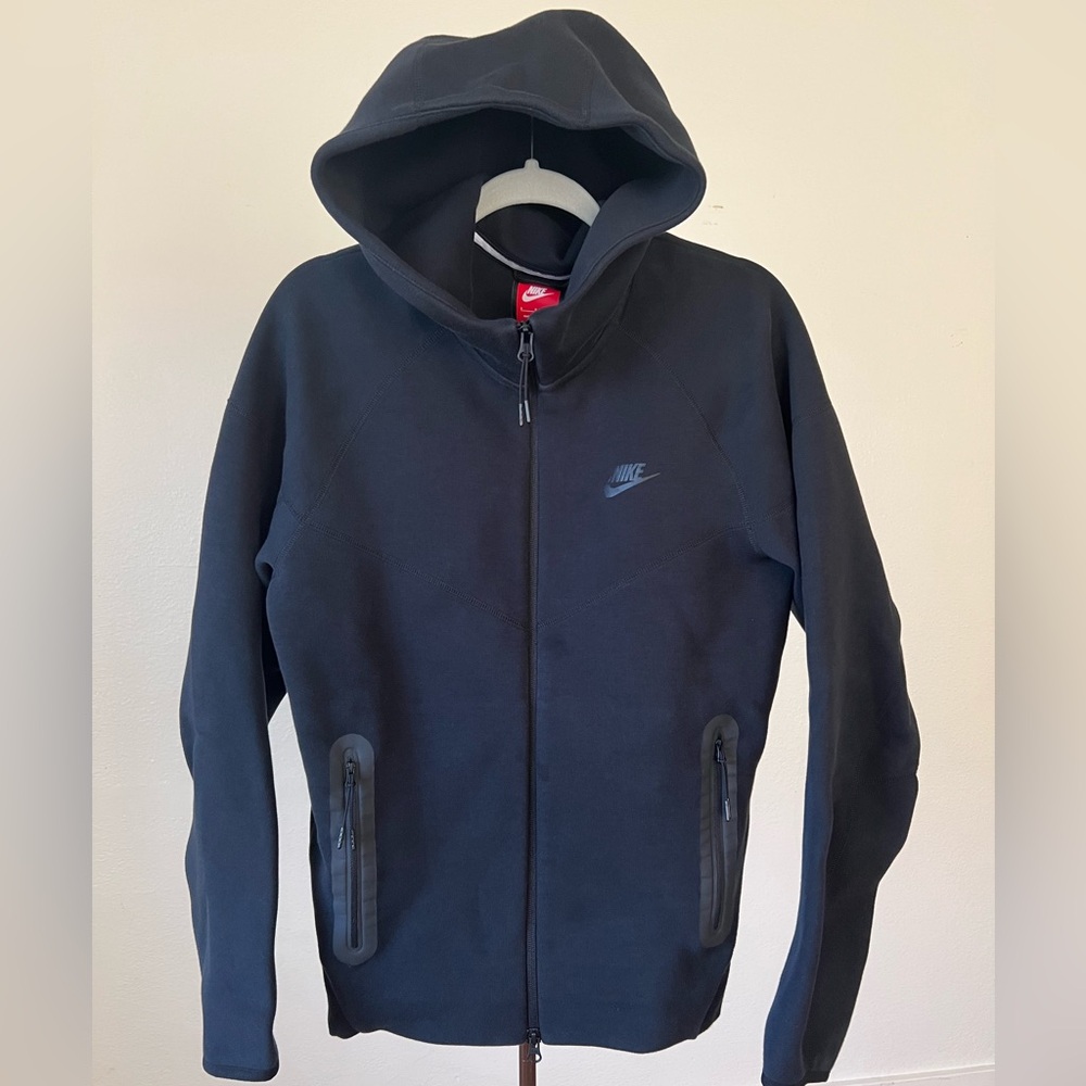Nike Tech Fleece Windrunner Full-Zip Black Hoddie FB7921-010 Men Size Small